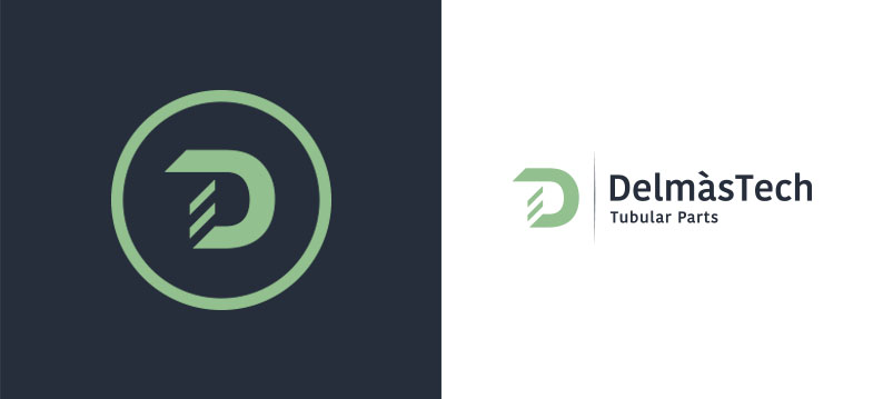 Delmàstech - Creación del logotipo de empresa + imagen + papelería corporativa